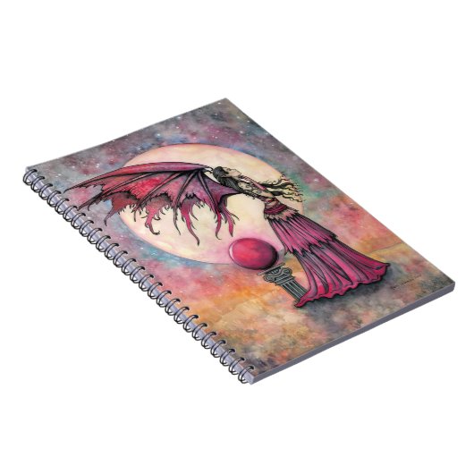 Nightfall Fairy Fantasy Art van Molly Harrison Notitieboek (Rechterzijde)