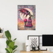 Nightfall Fairy Fantasy Art van Molly Harrison Poster (Thuiskantoor)