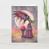Nightfall Fantasy Fairy Art Kaart beroemd gemaakt  (Voorkant)