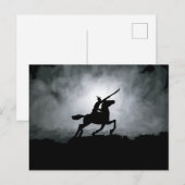 Nightfall Triumph: Knight in Fog Briefkaart (Voorkant / Achterkant)