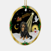 NightFlight- Cavalier King Charles (zwart-lichtbru Keramisch Ornament (Rechts)