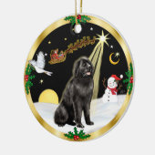 NightFlight- Newfoundlander Keramisch Ornament (Links)
