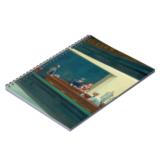 Nighthawks 1942 beroemd gemaakt door Edward Hopper Notitieboek (Linkerzijde)