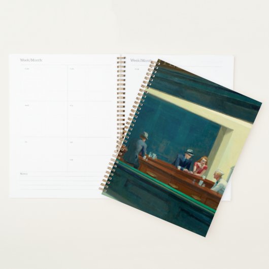 Nighthawks 1942 beroemd gemaakt door Edward Hopper Planner (Display)