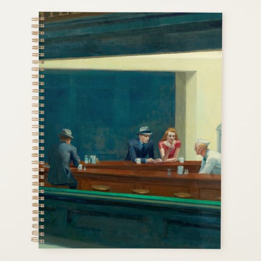 Nighthawks 1942 beroemd gemaakt door Edward Hopper Planner (Voorkant)