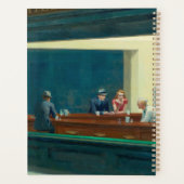 Nighthawks 1942 beroemd gemaakt door Edward Hopper Planner (Achterkant)