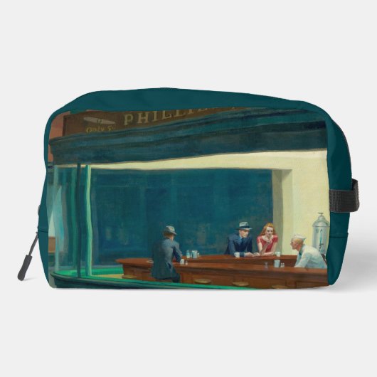 Nighthawks 1942 beroemd gemaakt door Edward Hopper Toilettasje (Achterkant)
