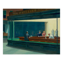 Nighthawks 1942 door Edward Hopper Perfect Poster
