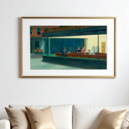 Nighthawks 1942 door Edward Hopper Perfect Poster