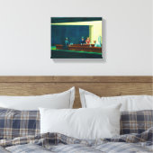 Nighthawks, 1942, ingediend door Edward Hopper Canvas Afdruk (Insitu (Slaapkamer))