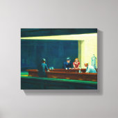 Nighthawks, 1942, ingediend door Edward Hopper Canvas Afdruk (Voorkant)