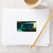 Nighthawks, 1942, ingediend door Edward Hopper Etiket (Insitu)