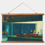 Nighthawks, 1942, ingediend door Edward Hopper Hangend Wandkleed (Voorkant)