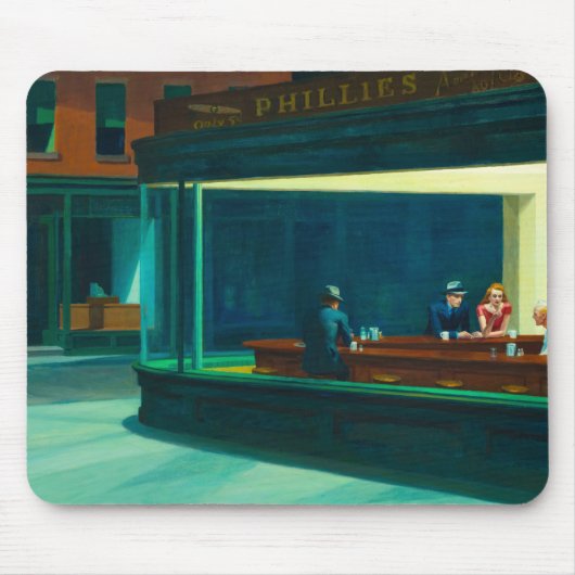 Nighthawks, 1942, ingediend door Edward Hopper Muismat (Voorkant)