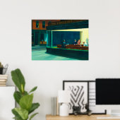 Nighthawks, 1942, ingediend door Edward Hopper Poster (Thuiskantoor)