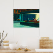 Nighthawks, 1942, ingediend door Edward Hopper Poster (Keuken)