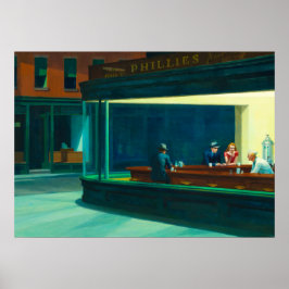 Nighthawks, 1942, ingediend door Edward Hopper Poster