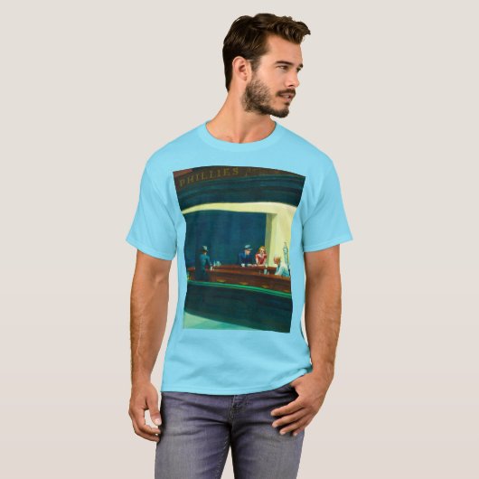 Nighthawks, 1942, ingediend door Edward Hopper T-shirt (Voorkant volledig)