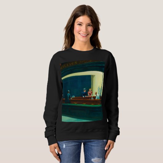 Nighthawks, 1942, ingediend door Edward Hopper Trui (Voorkant volledig)