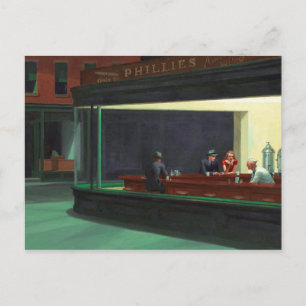 Nighthawks ~ Edward Hopper 1942 Briefkaart