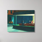 Nighthawks Edward Hopper Canvas Afdruk (Voorkant)