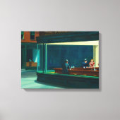 Nighthawks Edward Hopper Canvas Afdruk (Voorkant)