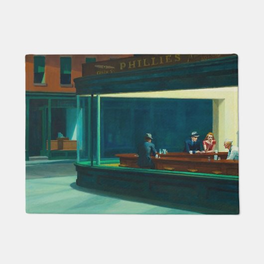 Nighthawks Edward Hopper Deurmat (Voorkant)