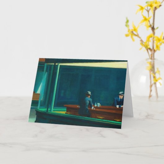 Nighthawks Edward Hopper Kaart (Gele Bloem)