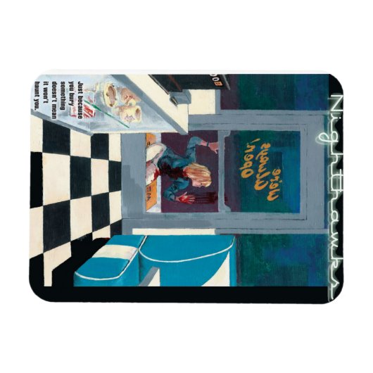 Nighthawks Fridge Magnet Magneet (Horizontaal)