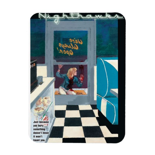 Nighthawks Fridge Magnet Magneet (Verticaal)