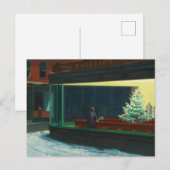 Nighthawks met Kerstmis Aankondigingskaart (Voorkant / Achterkant)