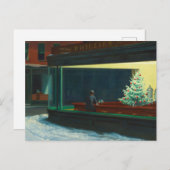 Nighthawks met Kerstmis Briefkaart (Voorkant / Achterkant)