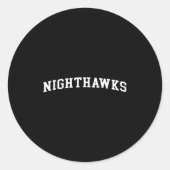 Nighthawks Ronde Sticker (Voorkant)