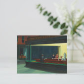 Nighthawks-schilderij van Edward Hopper Feestdagenkaart (Staand voorkant)
