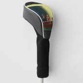 Nighthawks-schilderij van Edward Hopper Golfheadcover (Schuin)