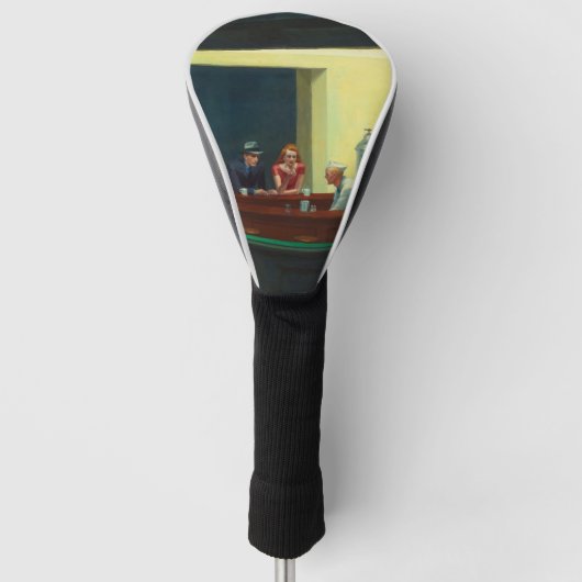 Nighthawks-schilderij van Edward Hopper Golfheadcover (Voorkant)