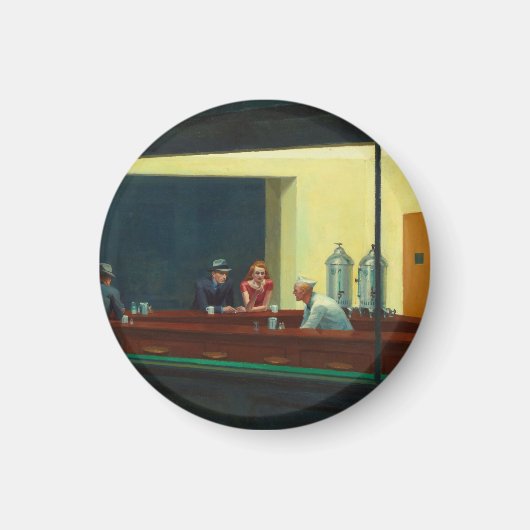 Nighthawks-schilderij van Edward Hopper Magneet (Voorkant)