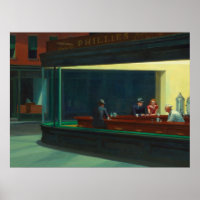 Nighthawks-schilderij van Edward Hopper 