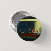 Nighthawks-schilderij van Edward Hopper  Ronde Button 3,2 Cm (Voorkant /achterkant)