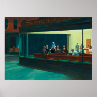 Nighthawks - Tijdreizenden - Edward Hopper Poster