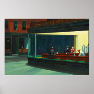 Nighthawks van Edward Hopper Poster