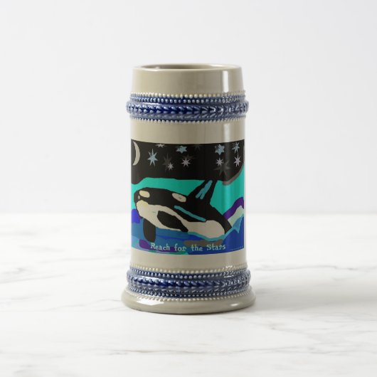 Nightime Star Orca Whale, Reach for the Stars Bierpul (Center)