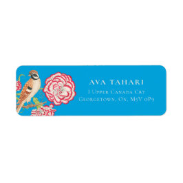 Nightingale & Flowers - label