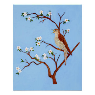 Nightingale Glossy Finish Poster