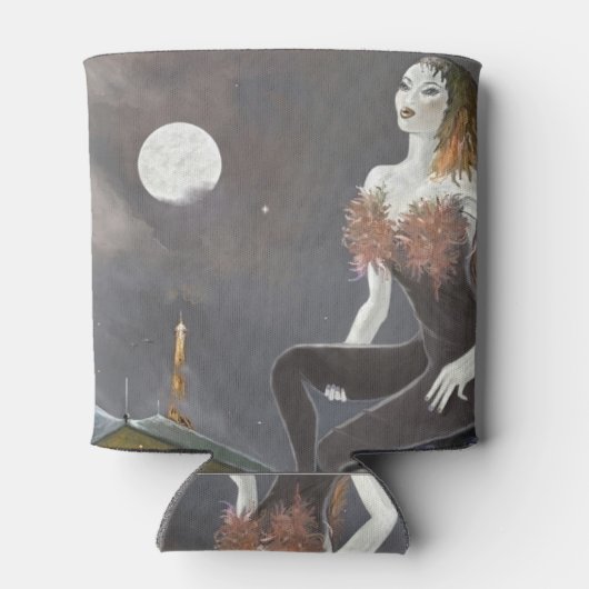 Nightingale in Parijs Blikjeskoeler (Achterkant)