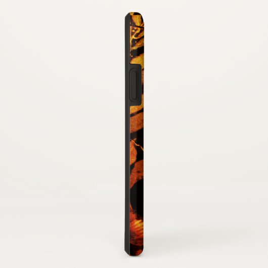 NIGHTINGALE MET ROZEN MONOGRAM, rood zwart geel Case-Mate iPhone Case (Achterkant/rechts)