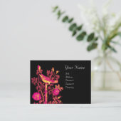 NIGHTINGALE MET ROZEN MONOGRAM, roze gele zwarte Visitekaartje (Staand voorkant)