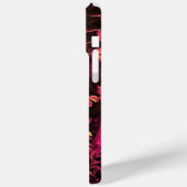 NIGHTINGALE MET ROZEN MONOGRAM, roze zwart geel Case-Mate iPhone Case (Achterkant / Links)