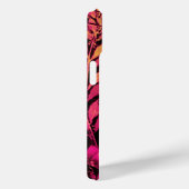 NIGHTINGALE MET ROZEN MONOGRAM, roze zwart geel Case-Mate iPhone Case (Achterkant / Rechts)