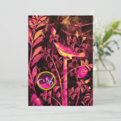 NIGHTINGALE MET ROZEN MONOGRAM, roze zwart goud Kaart (Staand voorkant)